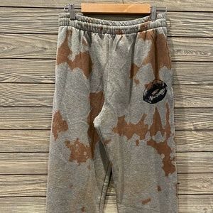Jogger Sweatpants Custom Made - Gray/Brown Size Medium